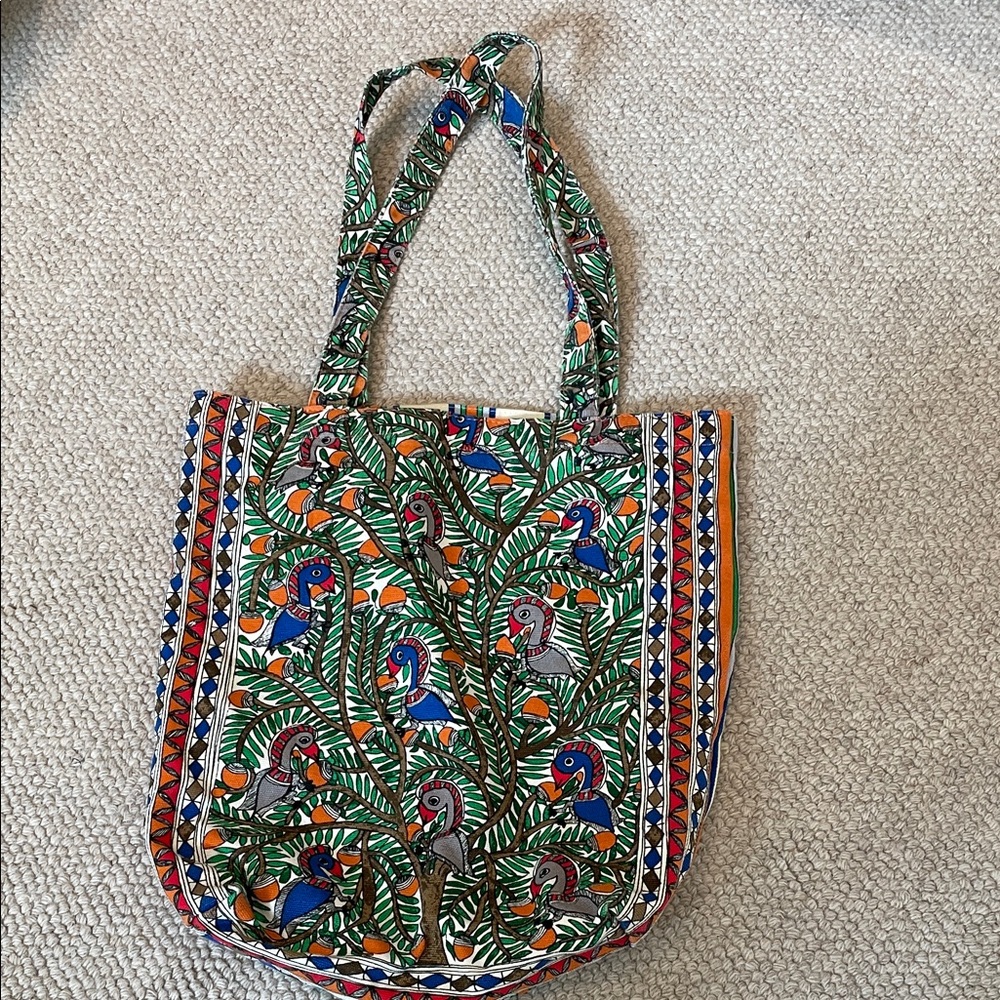 Tory Burch Multicolor Print Tote